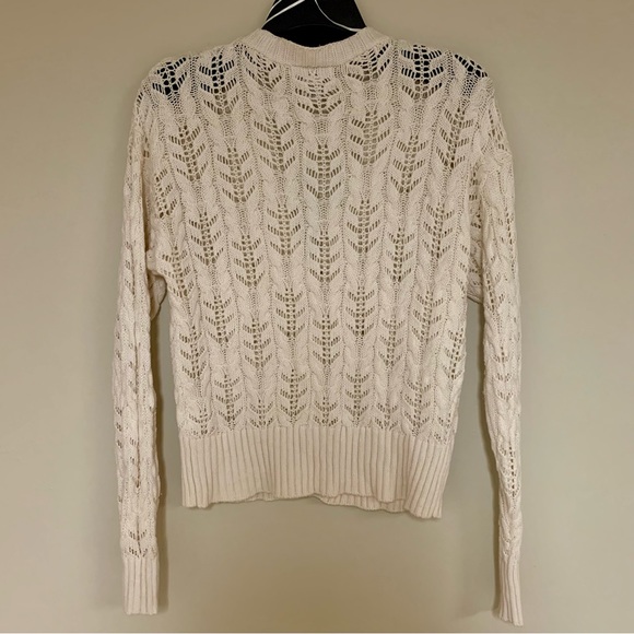 Cream Colored Knitted Cardigan - Picture 2 of 4